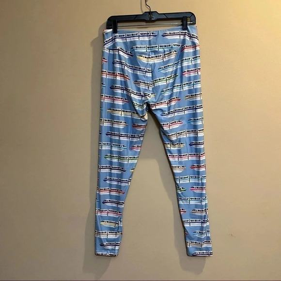 Lost Princess Apparel Disney Rainbow Monorail TC Tall And Curvy Leggings Blue - Picture 3 of 7